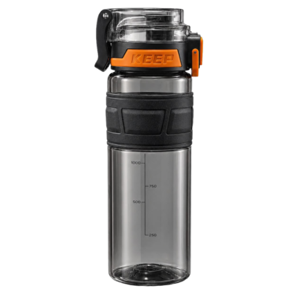 KEEP Sports Water Bottle – 700ML - Black-Orange