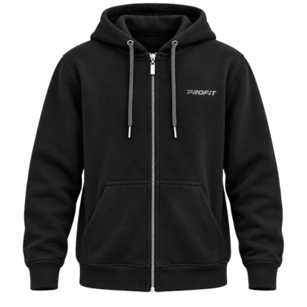 PROFIT Full-Zip Hoodie - Navy Blue
