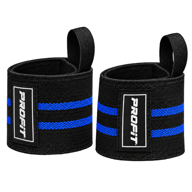 PROFIT Wrist Wraps - Black And Blue