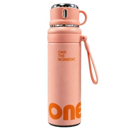 Sports Bottle – 1000ML - Black & Pink