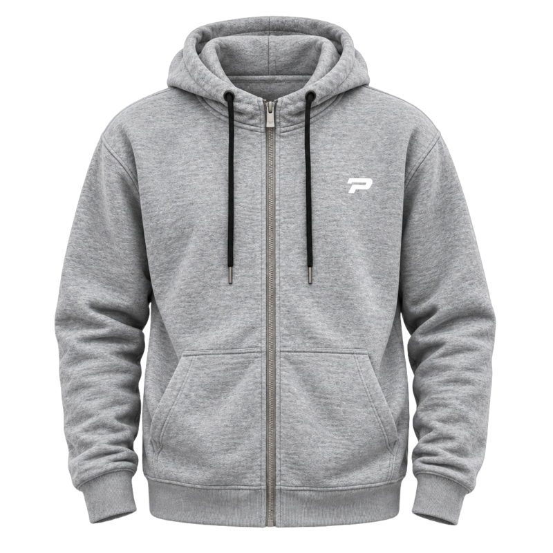 PROFIT Full-Zip Hoodie - Grey