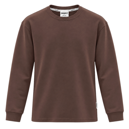 PROFIT Men’s Oysho Fabric Long-Sleeve Top - Mocha Brown