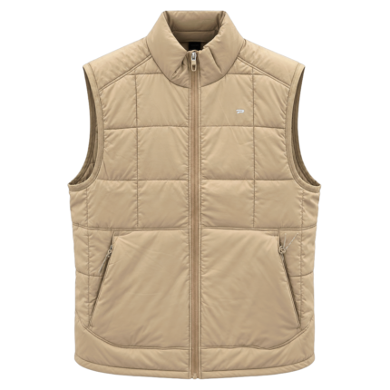 PROFIT Men’s Quilted Padded Vest - Sand Beige
