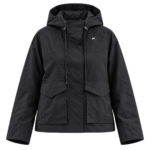 PROFIT Women’s Crinkled Hooded Jacket - Black