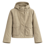 PROFIT Women’s Crinkled Hooded Jacket - Ivory