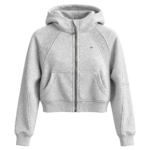 PROFIT Women’s Cropped Hooded Zip Jacket - Ivory