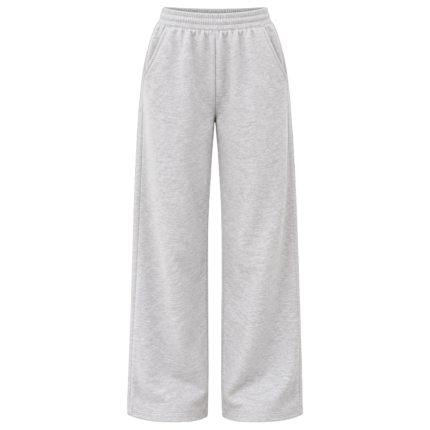 PROFIT Women’s Wide-Leg Sweatpants - Light Grey