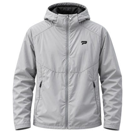 PROFIT Men’s Hooded Full-Zip Jacket - Light Grey