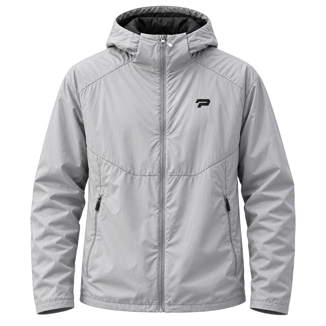 PROFIT Men’s Hooded Full-Zip Jacket - Light Grey PROFIT Men’s Hooded Full-Zip Jacket - Light Grey